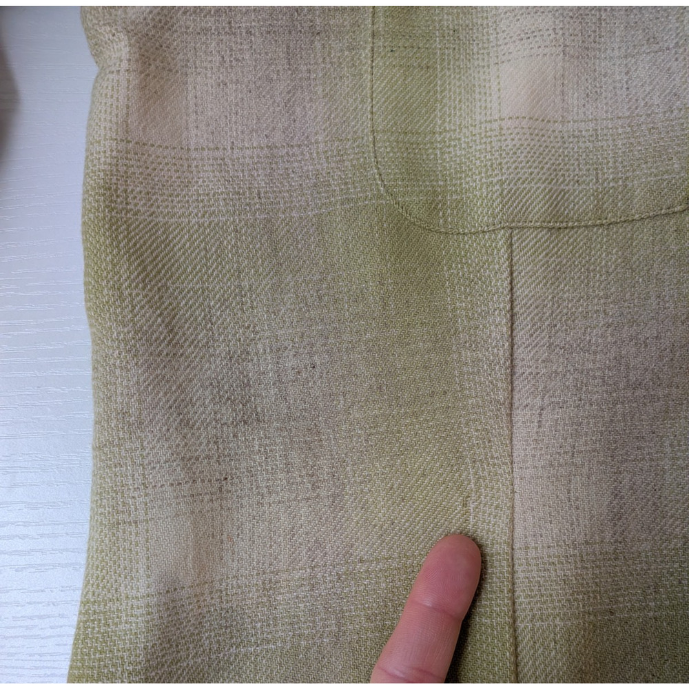 Pendleton Plaid Wool Button Shirt Womens S Green Vintage Top Collar Grunge USA - Picture 10 of 10